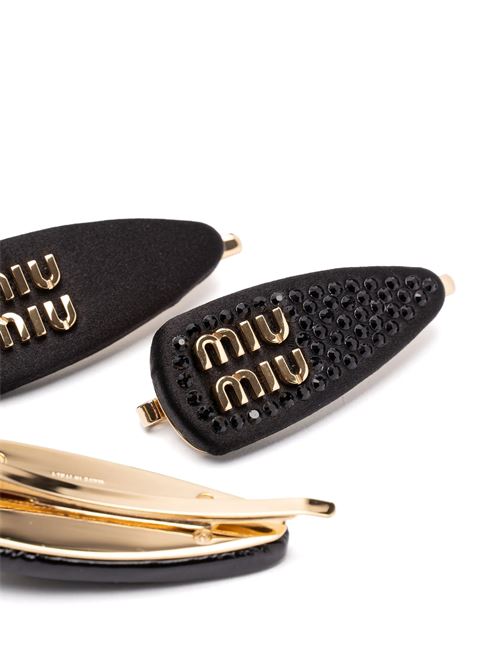 Set of 3 hair clips with logo MIU MIU | 5IF1882CVOF0002